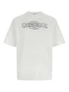 Casablanca Oversize Crew Neck T-shirt With Graphic Print In White