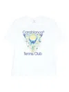 Casablanca Tennis Club Icon Short Sleeve T-shirt In White