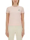 Casablanca Womens Pale Pink Memphis Brand-print Organic Cotton-jersey T-shirt In Pink