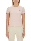 Casablanca Womens Pale Pink Memphis Brand-print Organic Cotton-jersey T-shirt In Pink