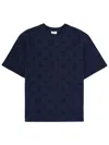 Casablanca Crew Neck T Shirt Embossed Pattern In Multi