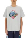 Casablanca Casa Way World Series Printed T-shirt In Gray