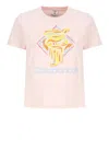 Casablanca Diamond Column Printed Fitted T-shirt In Pink