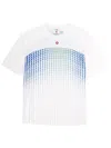 Casablanca Crew Neck Graphic Print Short Sleeve T Shirt In White