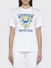 Casablanca Tennis Club Icon Short Sleeve T-shirt In White