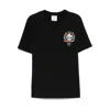 Casablanca Casa Way Mountain Printed Organic Cotton-jersey T-shirt In Black