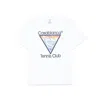 Casablanca White Tennis Club Print T-shirt