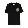 Casablanca Casa Way Mountain Printed Organic Cotton-jersey T-shirt In Black
