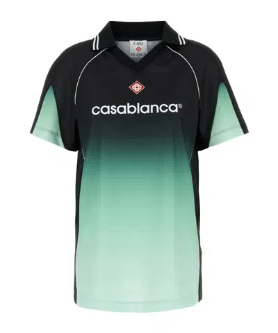 CASABLANCA CASABLANCA LOGO PRINTED FOOTBALL TOP
