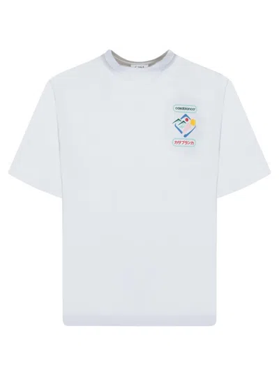 Casablanca Montaigne Sportif Crewneck Graphic Print T-shirt In Pattern
