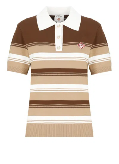 Casablanca T-shirts And Polos In Brown