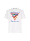 Casablanca Cotton Crew Neck T-shirt With Graphic Print