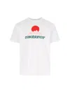 Casablanca White Crewneck T-shirt With Logo On The Front