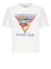 Casablanca Crew Neck Graphic Print Short Sleeves Top