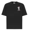 Casablanca Mountain Frost Graphic Crewneck T-shirt In Black