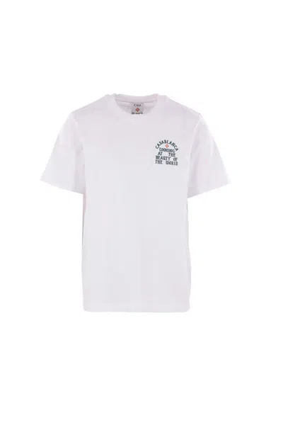Casablanca Beauty Of The World Printed T-shirt In White