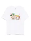Casablanca White Cotton Short-sleeved T-shirt With Graphic Print In White