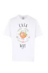 Casablanca Print T-shirt In White