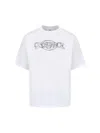Casablanca Oversize Crew Neck T-shirt With Graphic Print In White