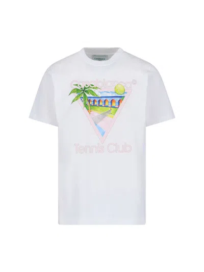 Casablanca T-shirts And Polos In White