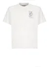 Casablanca Tennis Play Printed Cotton T-shirt In White