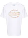 Casablanca Unity Is Power Graphic T-shirt In White In White