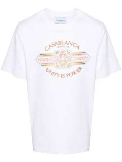 Casablanca T恤  男士 颜色 白色 In White