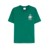 Casablanca Graphic Print Green Cotton T-shirt With Crew Neck Design In Green