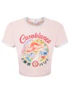 Casablanca "mushroom Emblem" T-shirt In Multi