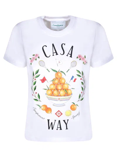 Casablanca Camiseta - Blanco In Cream