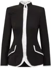 Casablanca Curved Tailored Jacket Black In Schwarz