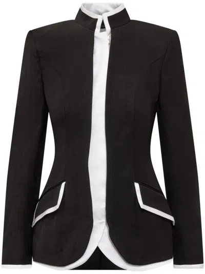 Casablanca Tailored Blazer Jacket In Black