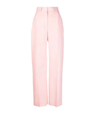 Casablanca Tailored High-waisted Trousers In Pink
