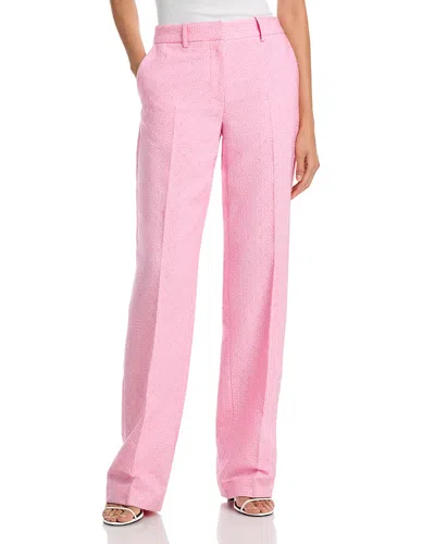 Casablanca Tailored Monogram Pants In Pink