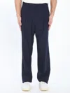 Casablanca Tailored Trousers With Front Pleats In Blue