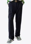 Casablanca Tailored Wool Pants In Navy