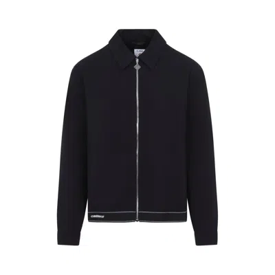 Casablanca Tailored Wool Sports Jacket For Men In Black