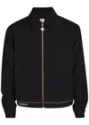 Casablanca Tailored Wool Jacket With Contrasting Logo In Black