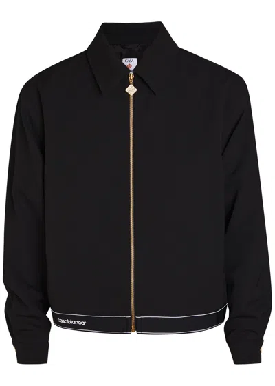 Casablanca Tailoring Sports Wool Jacket In Black