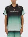 Casablanca Piping Contrast Gradient V Neck T-shirt In Green