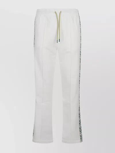 Casablanca Technical Pocket & Laurel Tape Open Hem Jogger In White
