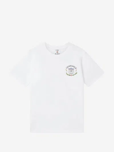 Casablanca Temple Of Sport T-shirt In White
