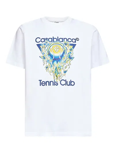 CASABLANCA TENNIS CLUB GRAPHIC-PRINT T-SHIRT