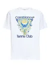 Casablanca Classic Fit Tennis Club Icon Organic Cotton Graphic T-shirt In Animal Print