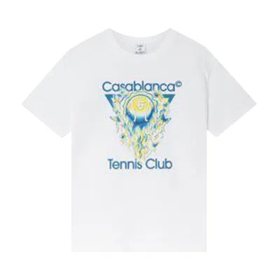 Pre-owned Casablanca Tennis Club Icon Classic T-shirt 'white' | Men's Size Xl