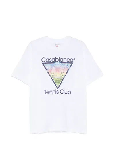 Casablanca Tennis Club Icon Graphic-print T-shirt In Multi