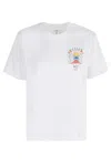 Casablanca Casa Way Mountain Black T Shirt In White