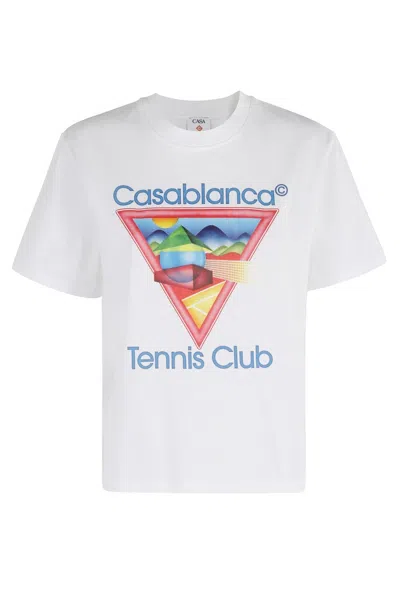 Casablanca Regular Fit T-shirt In White