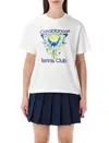 Casablanca Tennis Club Icon Short Sleeve T-shirt In White