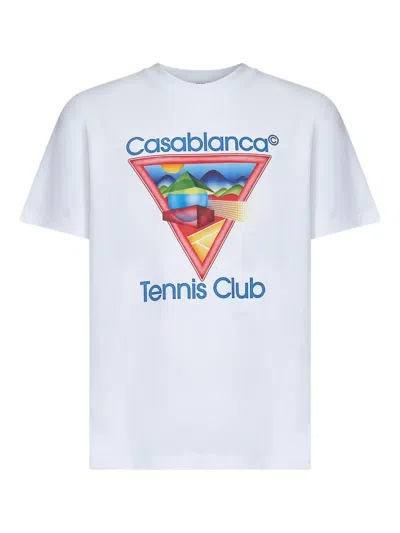 Casablanca Men White Tennis Club Icon T-shirt
